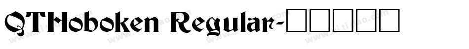 QTHoboken Regular字体转换